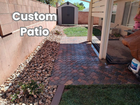 Custom paver patio installation Saint George Utah